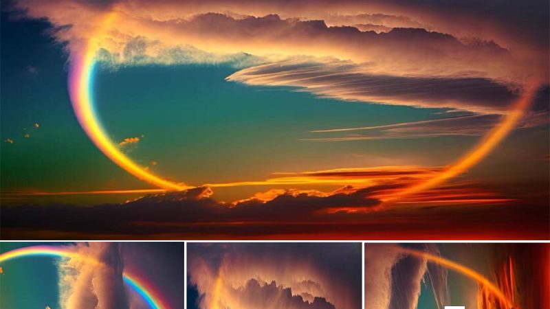 Rainbow at 30,000 Feet  Pilot’s Photo Captures Rare and Breathtaking Sight