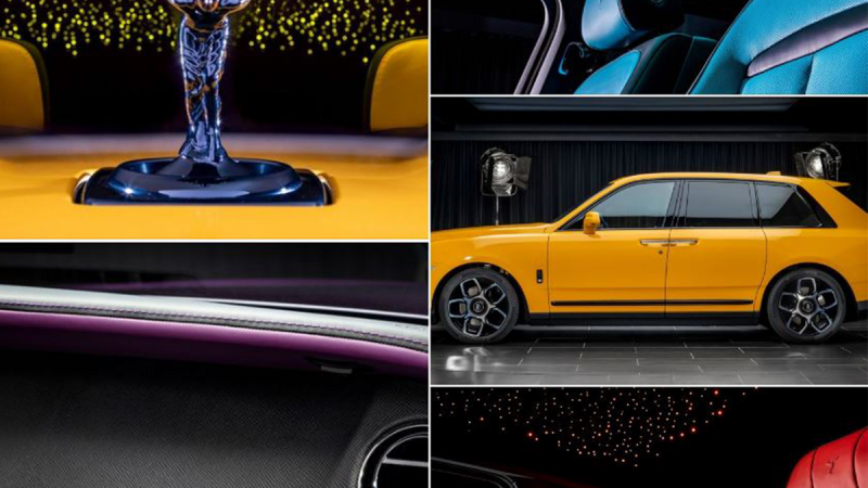 The Exuberant Colors of a Bespoke Rolls-Royce Bring Night to Life with Festive Magic