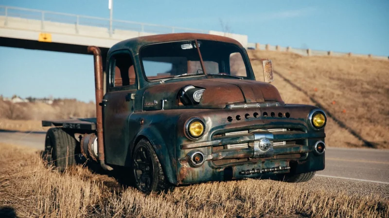 Transformed Elegance: The Modified 1949 Fargo Flatbed Truck