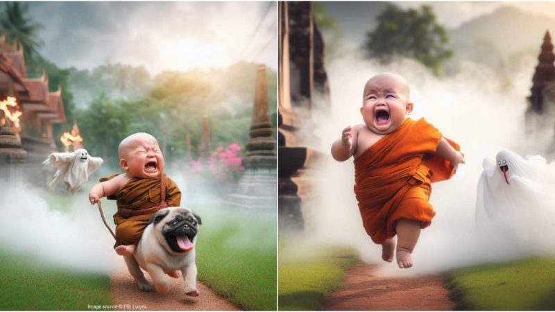 Enchanting Halloween Moments: Capturing the Adorable and Frightful Expressions of Babies in Super Cute Images