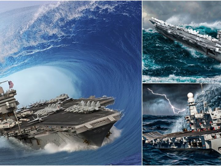 Why Can’t Monster Waves Sink The US Navy’s Largest Aircraft Carriers In Rough Seas ?